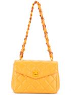 Chanel Vintage Quilted Mini Chain Handbag - Yellow & Orange