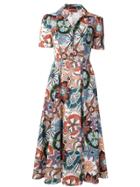 Missoni Floral Print Shirt Dress - White
