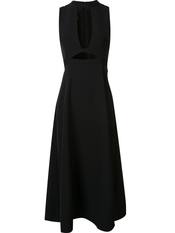 Misha Nonoo 'lauren Open Front' Dress, Women's, Size: 10, Black, Polyester/spandex/elastane