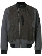 Stone Island Shadow Project David-tc Contrast Panel Bomber Jacket -