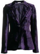 P.a.r.o.s.h. Velvet Fitted Jacket - Purple