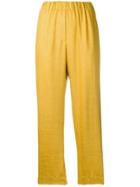 Forte Forte Cropped Trousers - Yellow