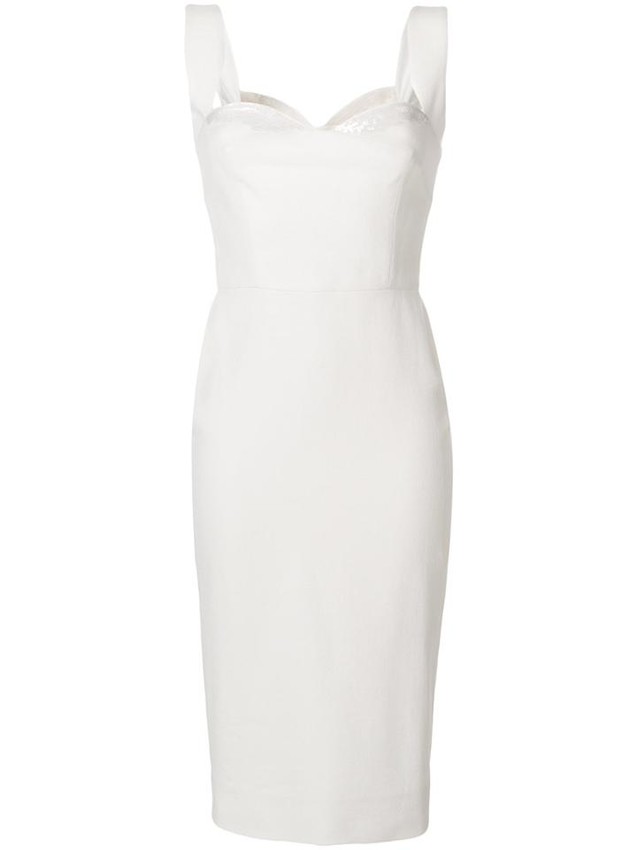 Victoria Beckham Embellished Signature Dress - White