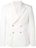 Pierre Balmain - Classic Blazer - Men - Cotton/linen/flax/viscose - 46, White, Cotton/linen/flax/viscose