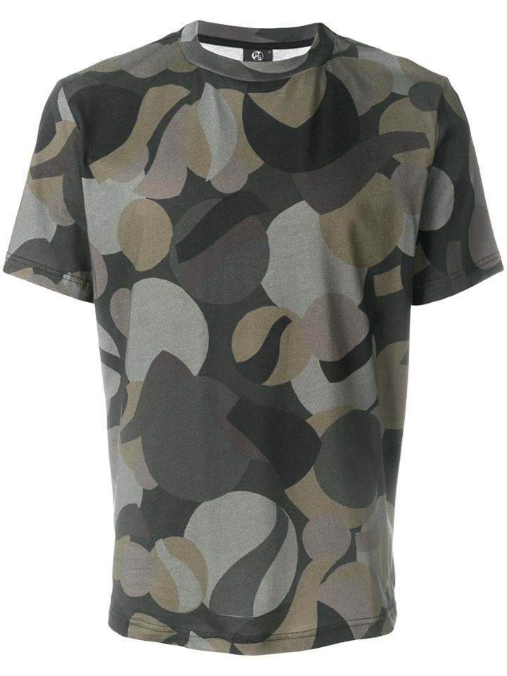 Ps By Paul Smith Camouflage Print T-shirt - Green