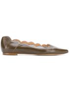 Chloé Lauren Pointed Ballerina Flats - Brown