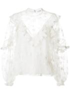 Chloé - Victorian Ruffle Blouse - Women - Silk/cotton/nylon/polyamide - 38, White, Silk/cotton/nylon/polyamide