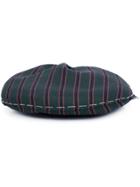 Maison Michel Blazer Stripes Beret - Green