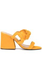 Schutz Bow-tie Sandals - Yellow