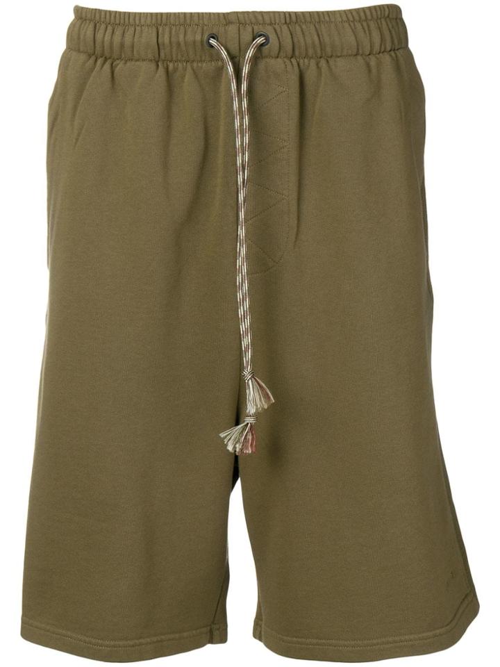 Qasimi Elasticated Track Shorts - Green