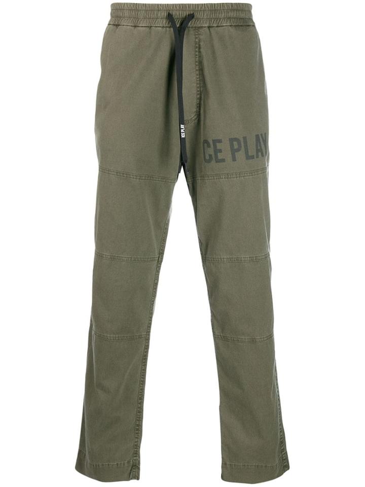 Iceberg Cargo Panelled Trousers - Green
