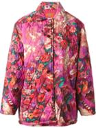 Kenzo Vintage 'pegas' Print Quilted Coat