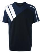 Neil Barrett - Contrast Stripe T-shirt - Men - Cotton - S, Black, Cotton