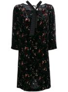 Antonio Marras Floral Flared Dress - Black