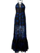 Roberto Cavalli Embroidered Leaf Dress