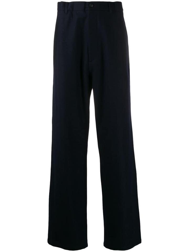 Maison Margiela High-rise Loose-fit Trousers - Blue