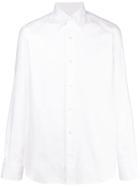 Barba Plain Formal Shirt - White