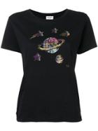 Saint Laurent Space Print T-shirt - Black