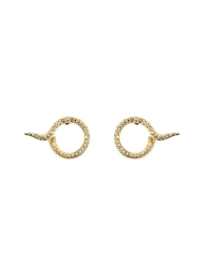 Ileana Makri Trip Diamond Ear Cuffs, Women's, Yellow/orange, Gold/14kt Gold/diamond