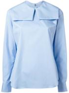 Comme Des Garçons Girl Square Collar Blouse, Size: Medium, Blue, Cotton