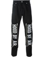 Hood By Air Front Zip Detail Jeans, Men's, Size: 30, Black, Cotton