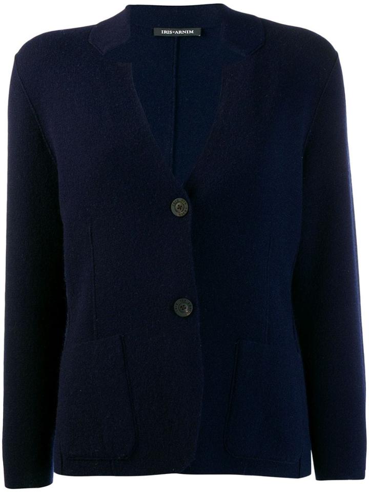 Iris Von Arnim Cashmere Blazer Jacket - Blue