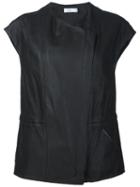 Vince Perforated Cap Sleeve Vest
