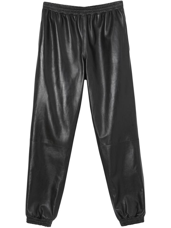 Burberry Plonge Lambskin Track Pants - Black