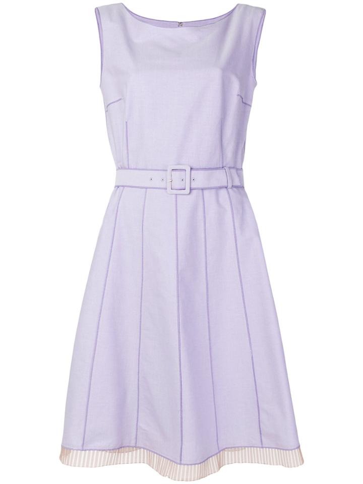 Marc Jacobs Belted Sundress - Pink & Purple