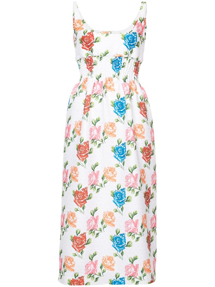 Emilia Wickstead Giovanna Midi Dress - White