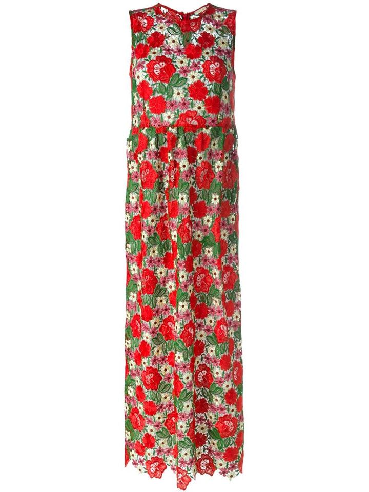 P.a.r.o.s.h. Floral Embroidered Lace Dress