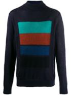 Ps Paul Smith Central Panel Sweater - Blue