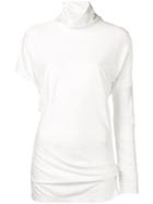 Calvin Klein 205w39nyc Asymmetric Turtleneck Top - White