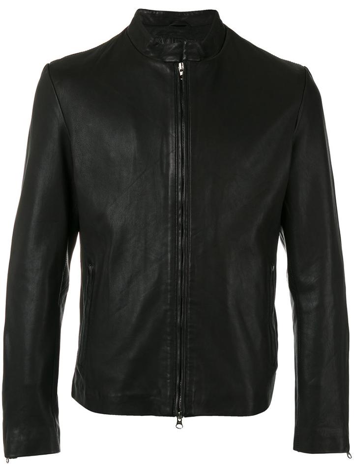 Munderingskompagniet Osaka Leather Jacket, Men's, Size: Medium, Black, Cotton/leather/polyester