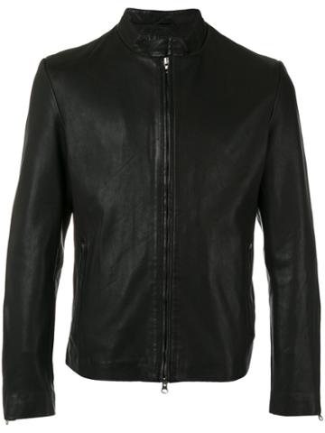 Munderingskompagniet Osaka Leather Jacket, Men's, Size: Medium, Black, Cotton/leather/polyester