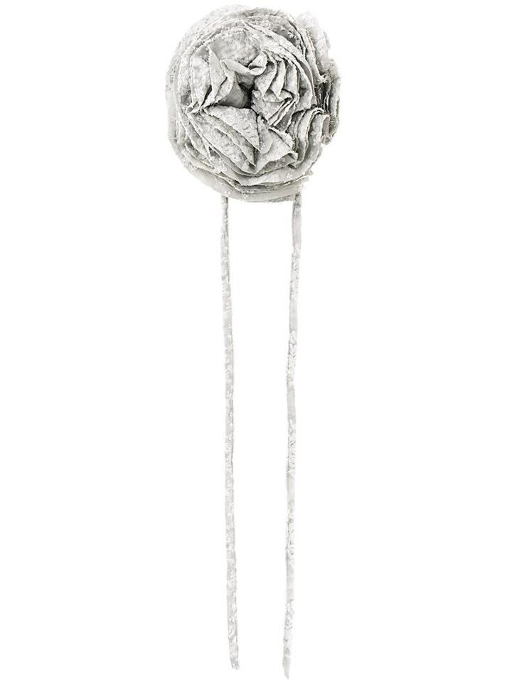 Aleksandr Manamïs Floral Brooch, Women's, Grey