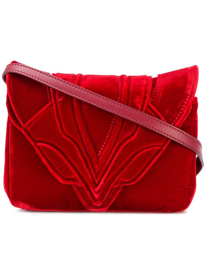 Elena Ghisellini Envelope Cross Body Bag - Red