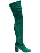 Jean-michel Cazabat Giada Thigh High Boots - Green