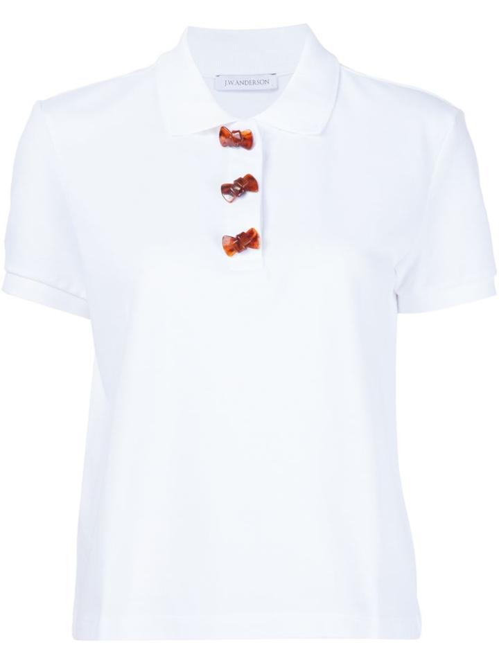 J.w. Anderson Bow Detail Polo Shirt