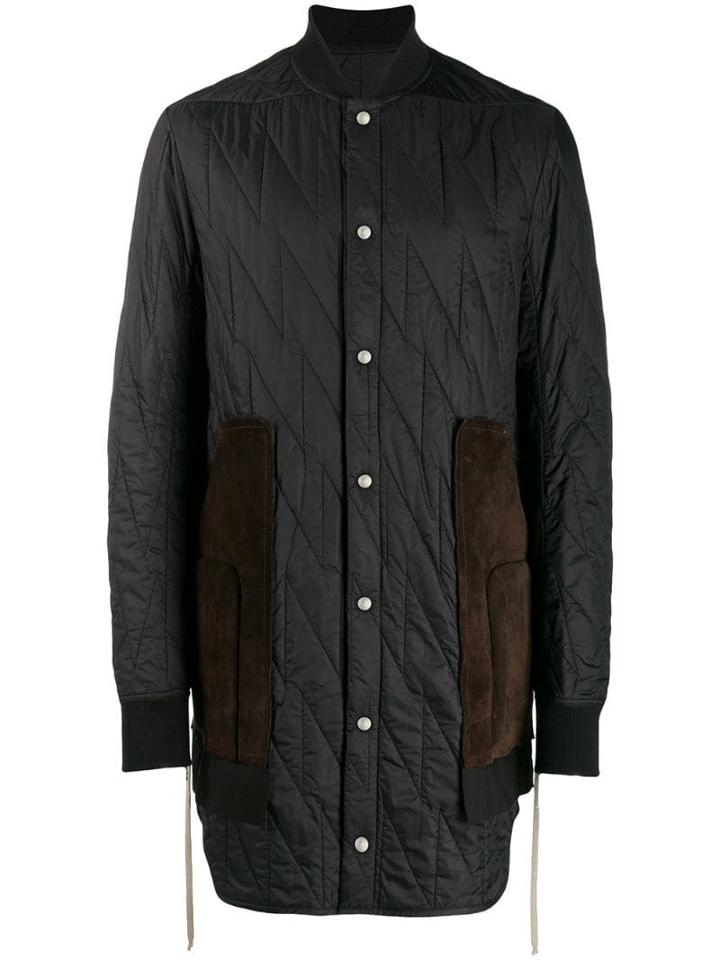 Rick Owens Quilted Duffle Coat - Black