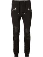 Balmain Biker Skinny Track Trousers - Black