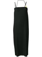 Aalto Sleeveless Plisse Midi Dress - Black