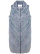 Manzoni 24 Sleeveless Loose Coat - Blue
