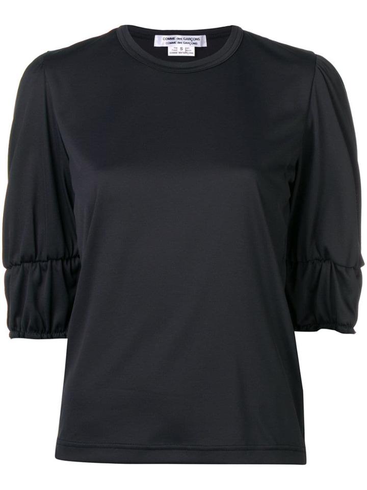 Comme Des Garçons Comme Des Garçons Gathered Sleeve T-shirt - Black