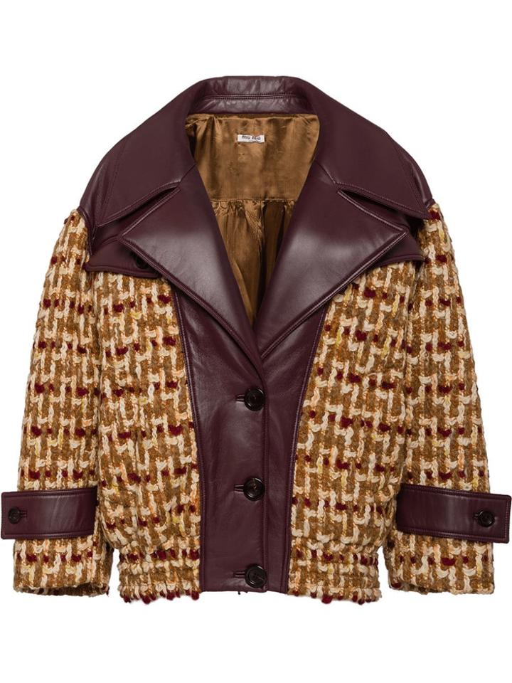 Miu Miu Boxy-fit Jacket - Red