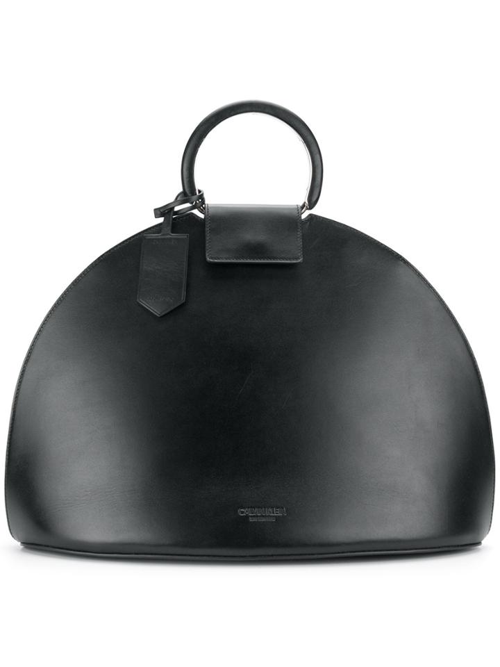 Calvin Klein 205w39nyc Semi Circle Tote - Black
