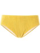 Muller Of Yoshiokubo Ribbed Bikini Bottom - Yellow