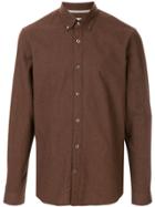 Gieves & Hawkes Long Sleeved Cotton Shirt - Brown