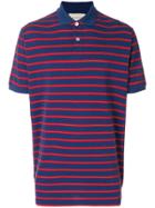 Gucci Stonewashed Stripe Polo Shirt - Blue
