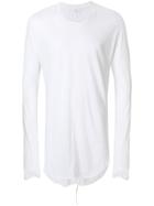 Thom Browne Long Sleeve Crewneck Pullover With Chevron In Ribbed